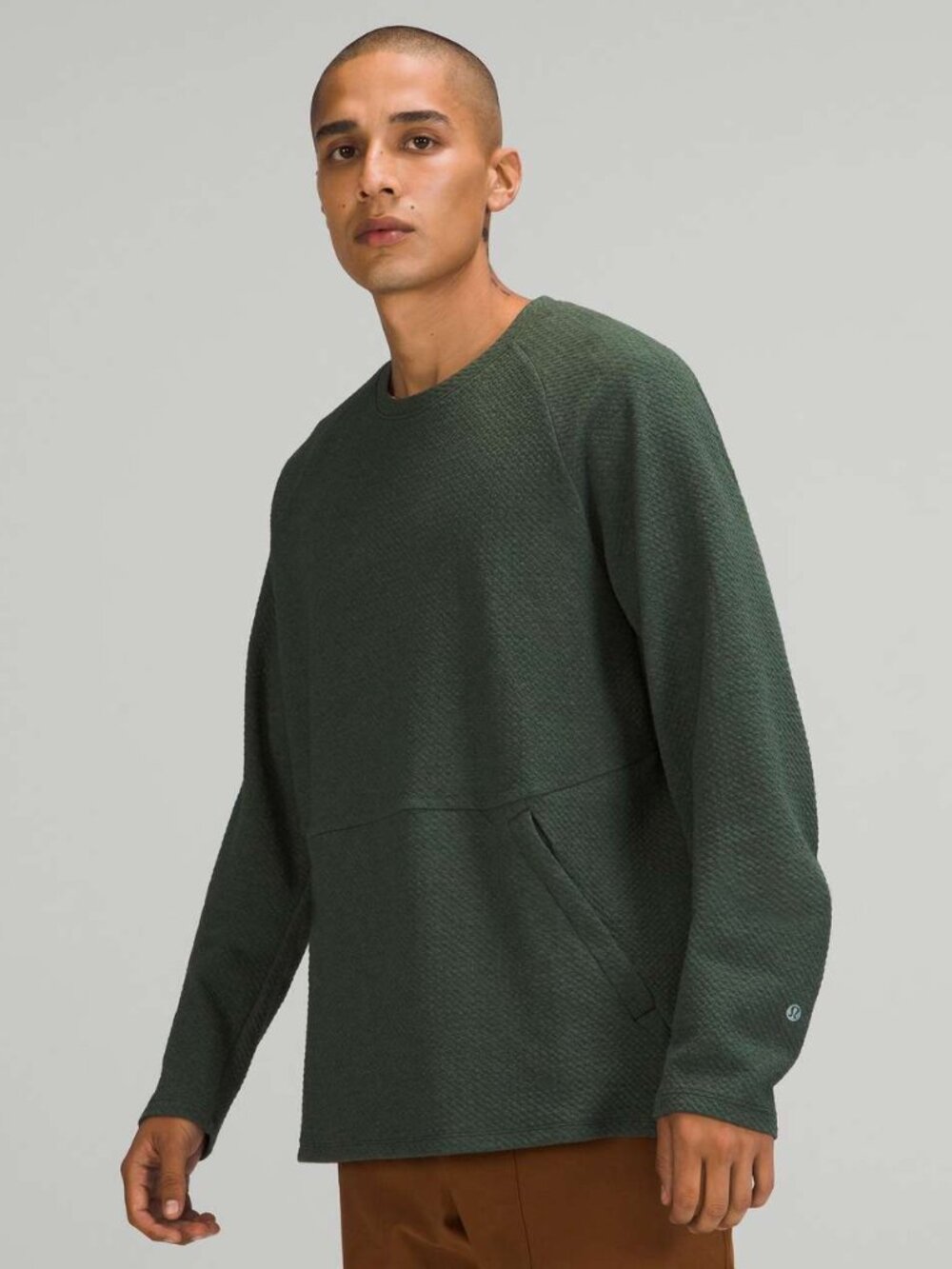 Lululemon Men's At Ease Crew - Rainforest Green